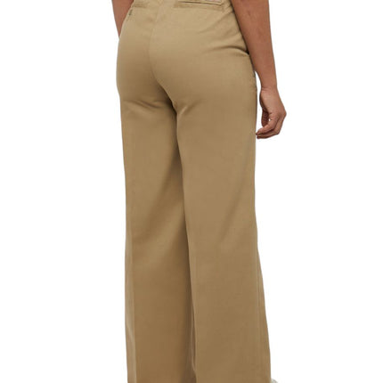 Pantaloni Wide Leg Work Donna Khaki
