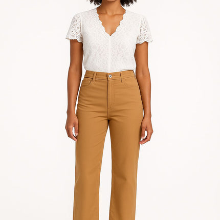 Pantaloni Zelda Stretch Donna Noisette