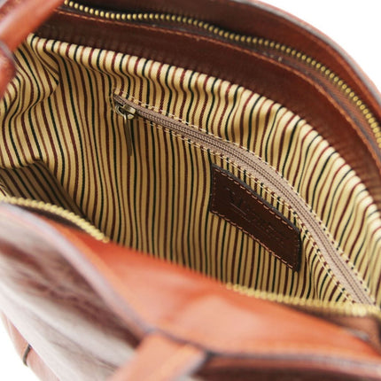 Patty - Italian leather convertible 2 - in - 1 backpack shoulder bag | TL141497