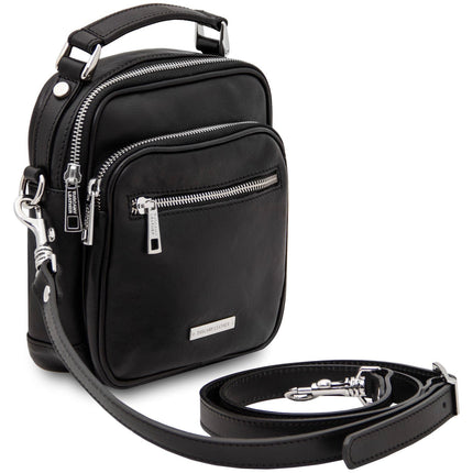 Paul - Leather Crossbody Bag in Matte Leather | TL142457