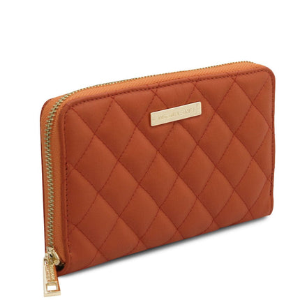 Penelope - Exclusive zip around quilted leather wallet | TL142316