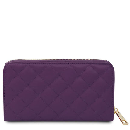 Penelope - Exclusive zip around quilted leather wallet | TL142316