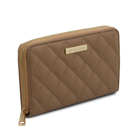 Penelope - Exclusive zip around quilted leather wallet | TL142316