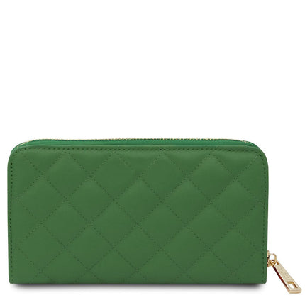 Penelope - Exclusive zip around quilted leather wallet | TL142316