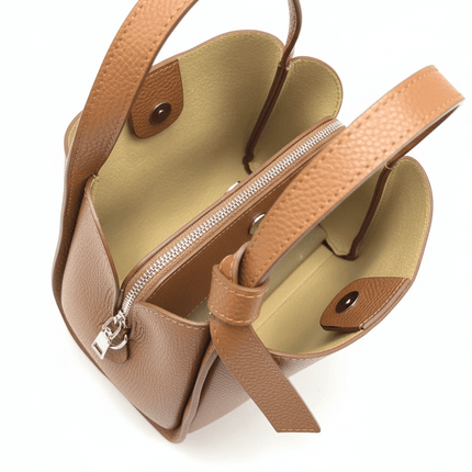 Pienza – Italian Leather Tote Handbag – Tan