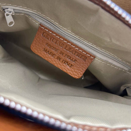 Pienza – Italian Leather Tote Handbag – Tan