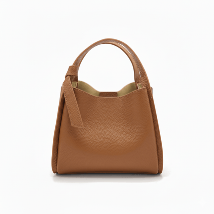 Pienza – Italian Leather Tote Handbag – Tan