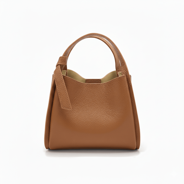 Pienza – Italian Leather Tote Handbag – Tan