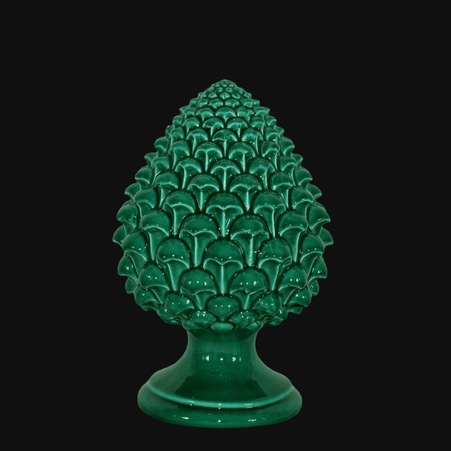 Pigna semilavorata altezza 15/35 Verde smeraldo