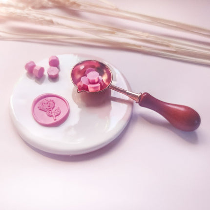 Pink or Gray ceramic Wax Stamp Pad