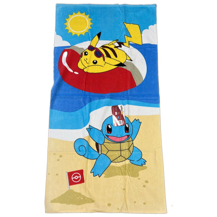 POKEMON - Telo mare "Pikachu & Squirtle" (70 x 140cm)