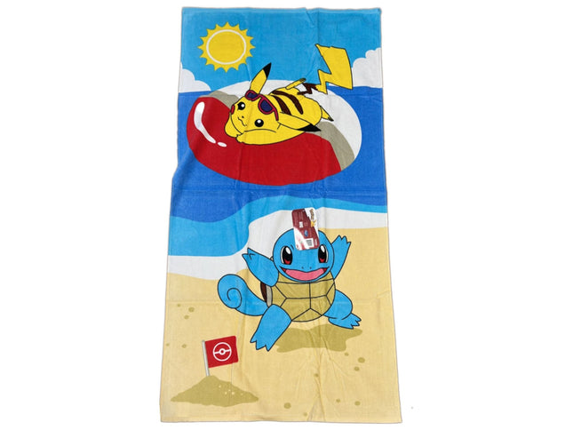 POKEMON - Telo mare "Pikachu & Squirtle" (70 x 140cm)