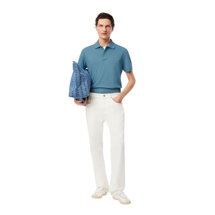 Polo Classic Fit Uomo Azzurro Blu