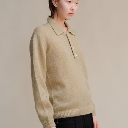 Polo in Mohair Mix