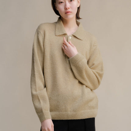 Polo in Mohair Mix