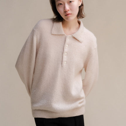 Polo in Mohair Mix