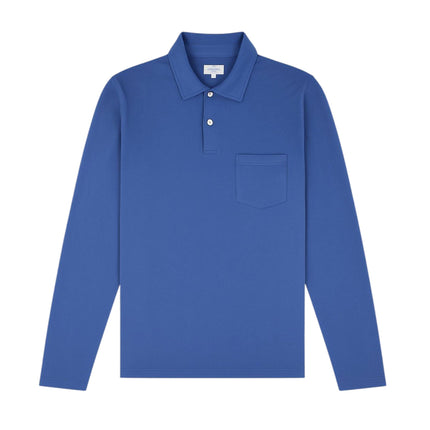Polo Jersey Long Sleeves Uomo Blue Navy