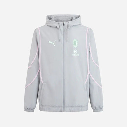 Puma Giacca Tuta Pre Match Woven Jacket AC Milan Grigio 2024/2025
