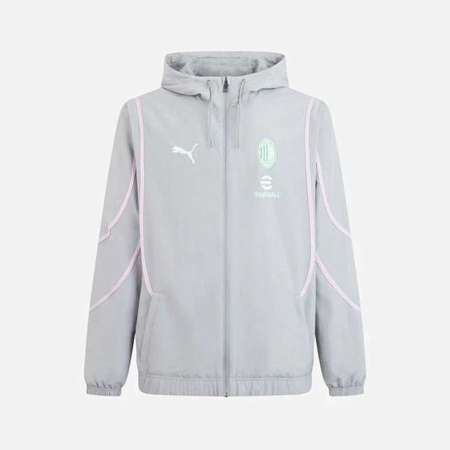 Puma Giacca Tuta Pre Match Woven Jacket AC Milan Grigio 2024/2025
