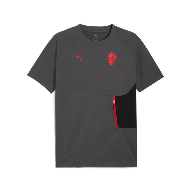 Puma Maglia Calcio Casual Pumatech Pocket Tee Milan Grigio ACM 2025/2026