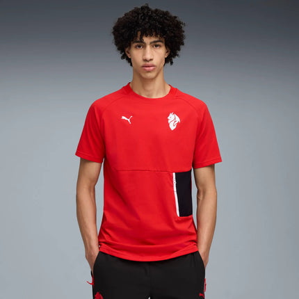 Puma Maglia Calcio Casual Pumatech Pocket Tee Milan Rossa ACM 2025/2026