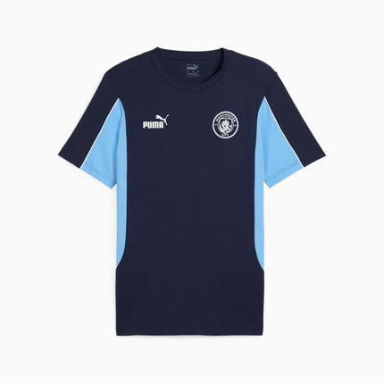 Puma Tee Maglietta MCFC FtblARCHIVE Manchester City Blu Bianca e Azzurra 2024/2025