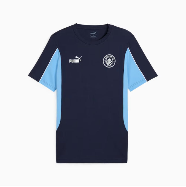 Puma Tee Maglietta MCFC FtblARCHIVE Manchester City Blu Bianca e Azzurra 2024/2025