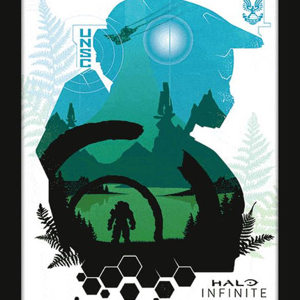 PYRAMID HALO INFINITE (LAKESIDE) - POSTER 3D LENTICULAR INCORNICIATO