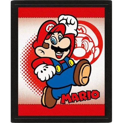 PYRAMID NINTENDO: SUPER MARIO (MARIO YOSHI FLIP) - POSTER 3D LENTICULAR INCORNICIATO
