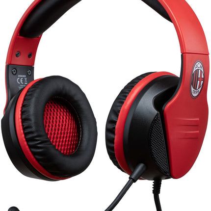 QUBICK Cuffie Wired: AC Milan ( compatibile con Ps4,Ps5,Xbox,Pc,Switch)