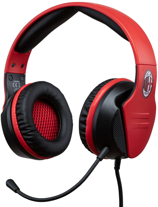 QUBICK Cuffie Wired: AC Milan ( compatibile con Ps4,Ps5,Xbox,Pc,Switch)