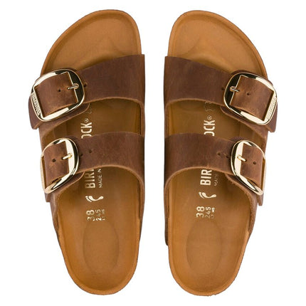 Sandali Arizona Big Buckle Donna Cognac