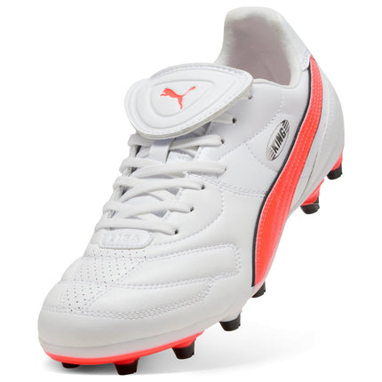Scarpe Calcio Puma King Liga Bianca e Arancione FG/AG