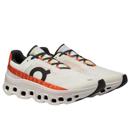 Scarpe Cloudmonster Uomo Undyed White/Flame