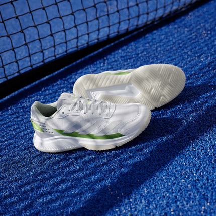 Scarpe da Padel Courtquick Donna Cloud White/Silver Metallic/Lucid Lemon