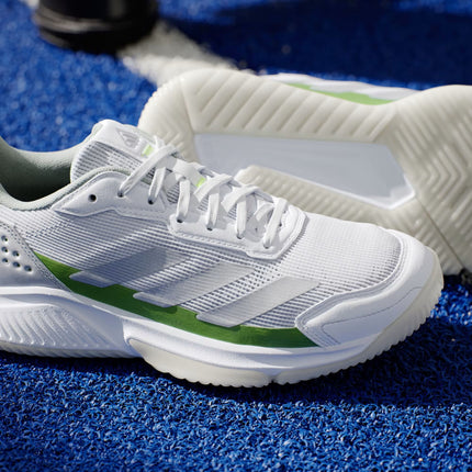 Scarpe da Padel Courtquick Donna Cloud White/Silver Metallic/Lucid Lemon