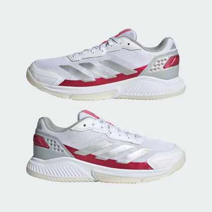 Scarpe da Padel Courtquick Donna Cloud White/Silver Metallic/Lucid Pink