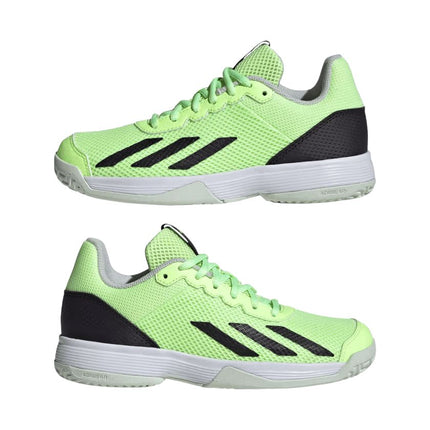 Scarpe da Tennis Courtflash Junior Green Spark/Aurora Black/Lucid Lemon