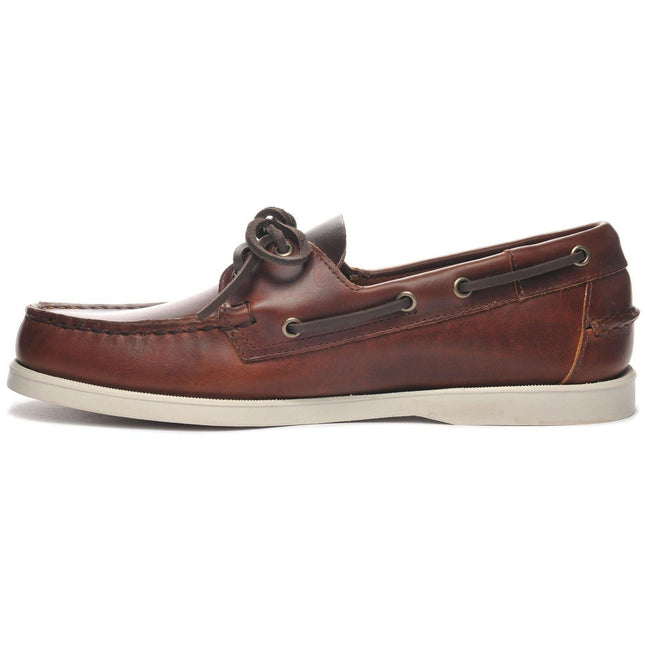 Scarpe Docksides Portland Waxed Uomo Brown