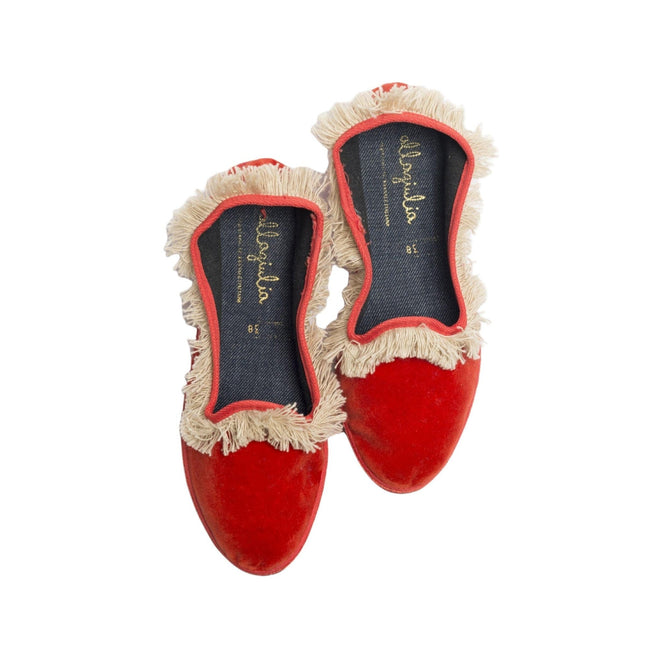 Scarpe Friulana Venezia Frangia Donna Corallo/Sabbia