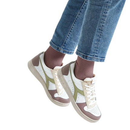 Scarpe Game L Low Waxed White/Fogliage