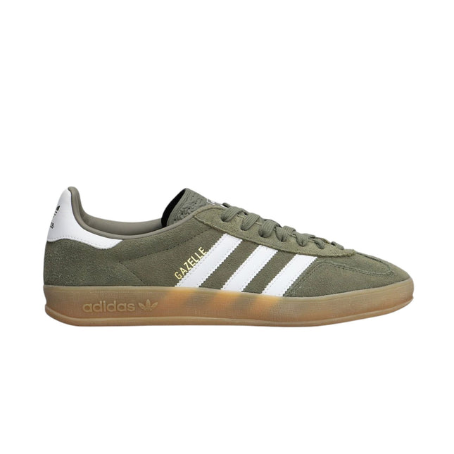 Scarpe Gazelle Indoor Olive/Footwear White/Goold Meet