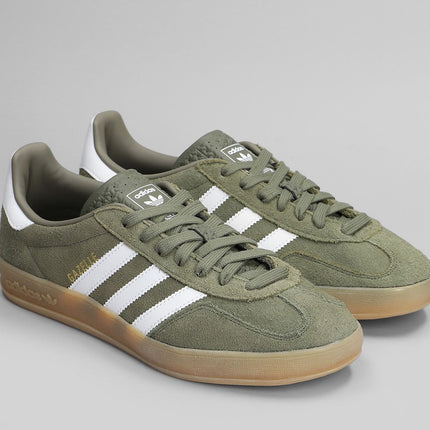 Scarpe Gazelle Indoor Olive/Footwear White/Goold Meet