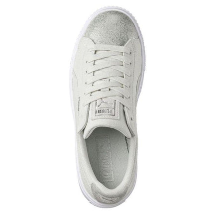 Scarpe Platform Canvas Donna Blue Flower/Silver