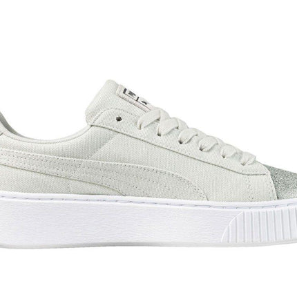 Scarpe Platform Canvas Donna Blue Flower/Silver