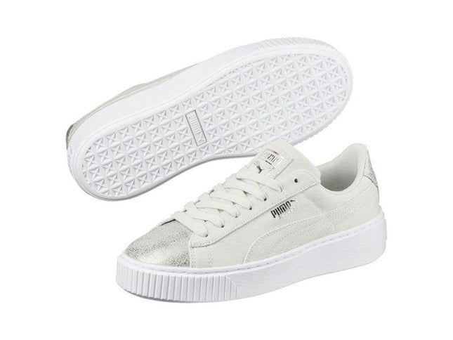 Scarpe Platform Canvas Donna Blue Flower/Silver