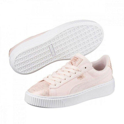 Scarpe Platform Canvas Donna Pearl/Rose Gold
