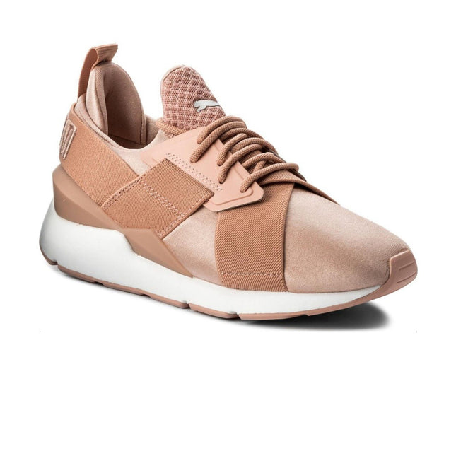 Scarpe Satin EP Donna Peach Beige/White