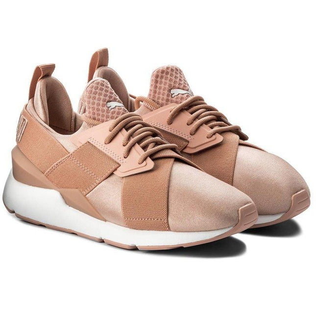 Scarpe Satin EP Donna Peach Beige/White