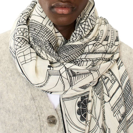 Sciarpa Paris Bianco